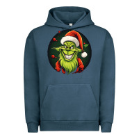 Pigment Midnight Navy Grinch Urban Hoodie - Unal Design