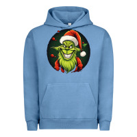 Pigment Pebble Blue Grinch Urban Hoodie - Unal Design