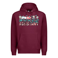 Burgundy orthodontist assistant Premium Hoodie - texasbilliewilder