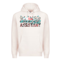 Pale Pink orthodontist assistant Premium Hoodie - texasbilliewilder