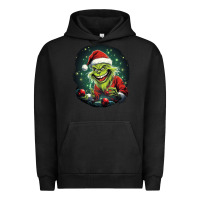 Pigment Black Grinch Urban Hoodie - Unal Design