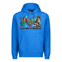 True Royal peace love australian shepherd Premium Hoodie - texasbilliewilder