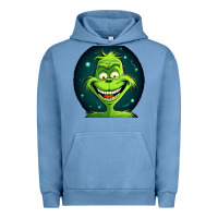 Pigment Pebble Blue Grinch Urban Hoodie - Unal Design