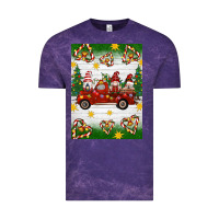 Cloud Purple christmas gnomes truck Vintage Tee - Artiststas