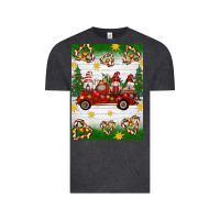 Vintage Black christmas gnomes truck Vintage Tee - Artiststas