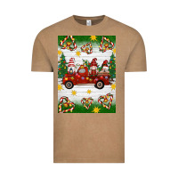 Christmas Gnomes Truck Vintage Tee | Teevron