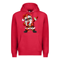 Cardinal afro dabbing santa Premium Hoodie - Zillion Design Studio