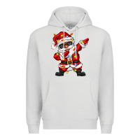 Dove Grey afro dabbing santa Premium Hoodie - Zillion Design Studio