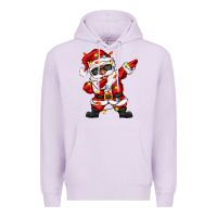 Lilac afro dabbing santa Premium Hoodie - Zillion Design Studio