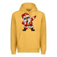 Mustard afro dabbing santa Premium Hoodie - Zillion Design Studio