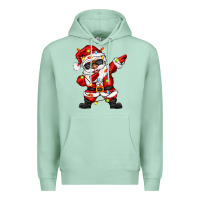 Seafoam afro dabbing santa Premium Hoodie - Zillion Design Studio