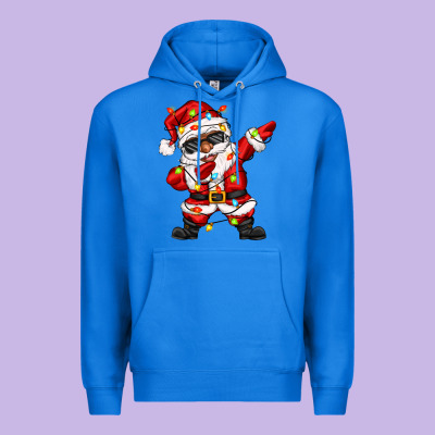 Premium Hoodie afro dabbing santa