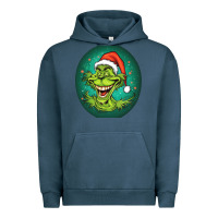 Pigment Midnight Navy Grinch Urban Hoodie - Unal Design