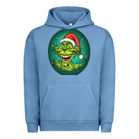 Pigment Pebble Blue Grinch Urban Hoodie - Unal Design