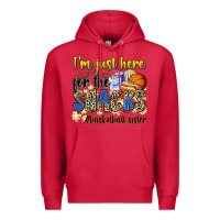 Cardinal im just here for the snacks basketball sister Premium Hoodie - Zillion Design Studio