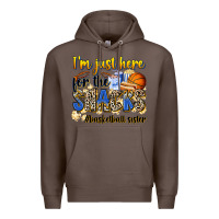 Coffee im just here for the snacks basketball sister Premium Hoodie - Zillion Design Studio