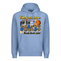 Colony Blue im just here for the snacks basketball sister Premium Hoodie - Zillion Design Studio