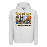 Dove Grey im just here for the snacks basketball sister Premium Hoodie - Zillion Design Studio