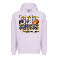 Lilac im just here for the snacks basketball sister Premium Hoodie - Zillion Design Studio