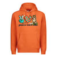 Carrot peace love collie Premium Hoodie - texasbilliewilder