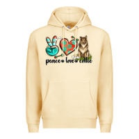 Pina Colada peace love collie Premium Hoodie - texasbilliewilder