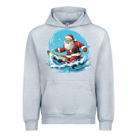 Heather Grey happy santa Urban Hoodie - Unal Design
