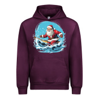Mauve Wine happy santa Urban Hoodie - Unal Design