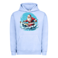Pigment Grape Ice happy santa Urban Hoodie - Unal Design