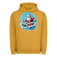 Pigment Peanut Butter happy santa Urban Hoodie - Unal Design