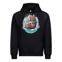 Black happy santa Urban Hoodie - Unal Design