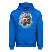 Cobalt happy santa Urban Hoodie - Unal Design