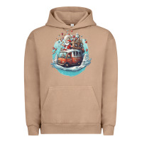 Pigment Burro happy santa Urban Hoodie - Unal Design