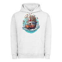 Pigment Lunar Rock happy santa Urban Hoodie - Unal Design