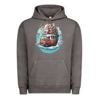 Pigment Tornado happy santa Urban Hoodie - Unal Design