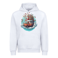 White happy santa Urban Hoodie - Unal Design