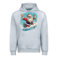 Heather Grey happy santa Urban Hoodie - Unal Design