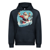 Navy happy santa Urban Hoodie - Unal Design