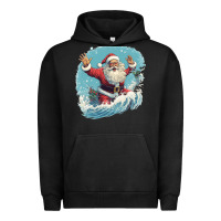 Pigment Black happy santa Urban Hoodie - Unal Design