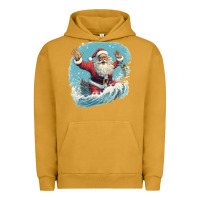 Pigment Peanut Butter happy santa Urban Hoodie - Unal Design