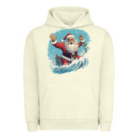 Pigment Pistachio happy santa Urban Hoodie - Unal Design