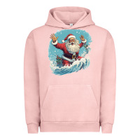 Pigment Salmon happy santa Urban Hoodie - Unal Design