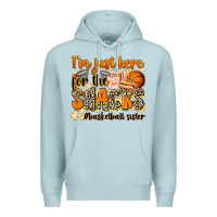 Im Just Here For The Snacks Basketball Sister Premium Hoodie | Teevron