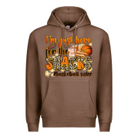Chestnut im just here for the snacks basketball sister Premium Hoodie - Zillion Design Studio