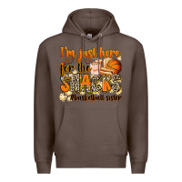 Coffee im just here for the snacks basketball sister Premium Hoodie - Zillion Design Studio