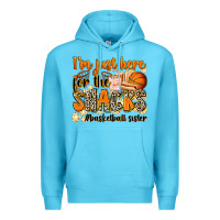 Ocean Blue im just here for the snacks basketball sister Premium Hoodie - Zillion Design Studio