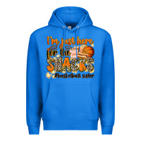 True Royal im just here for the snacks basketball sister Premium Hoodie - Zillion Design Studio