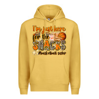 Antique Gold im just here for the snacks basketball sister Premium Hoodie - Zillion Design Studio