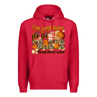 Cardinal im just here for the snacks basketball sister Premium Hoodie - Zillion Design Studio