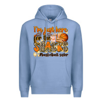 Colony Blue im just here for the snacks basketball sister Premium Hoodie - Zillion Design Studio