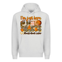 Dove Grey im just here for the snacks basketball sister Premium Hoodie - Zillion Design Studio